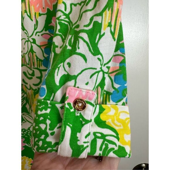 Lilly Pulitzer cream/yellow/pink Size S Aline dress - Picture 7 of 7